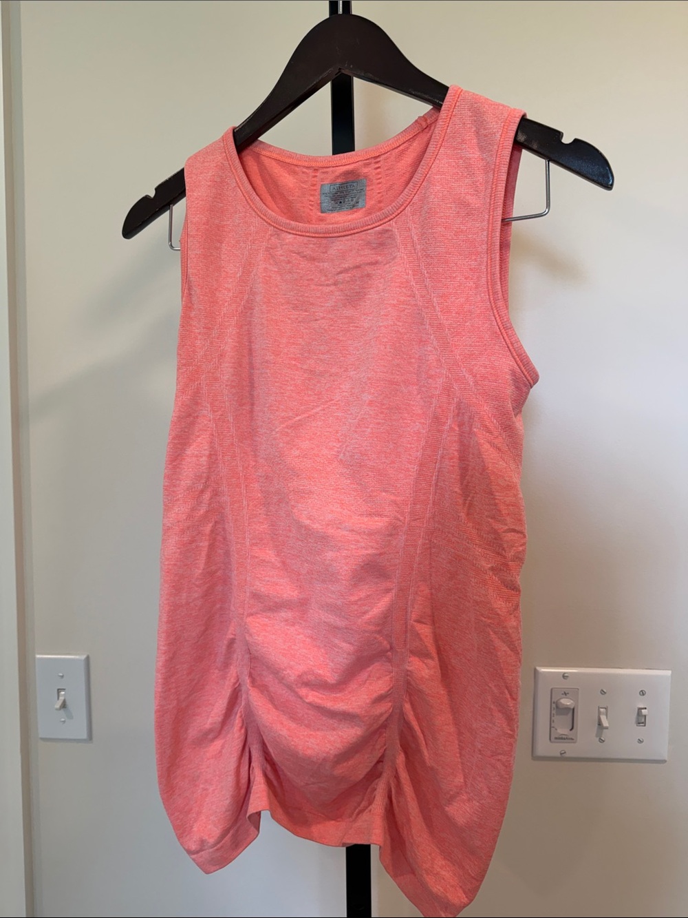 Athleta Coral Ruched Tank Top